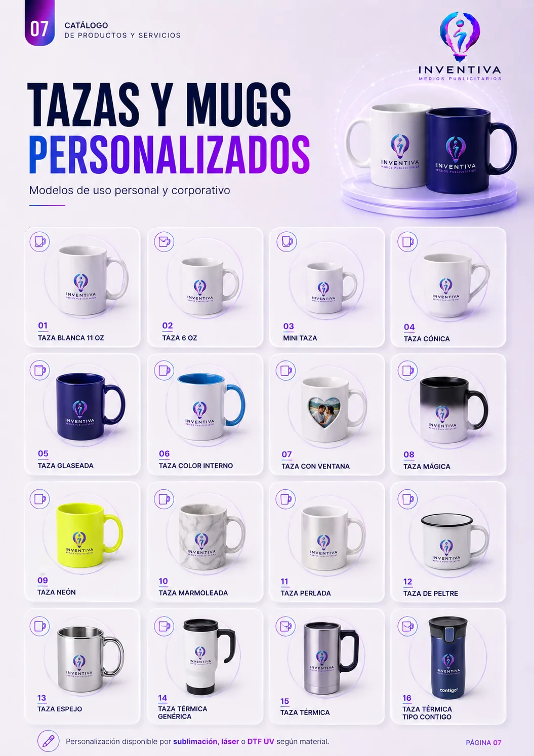 Tazas y mugs personalizados